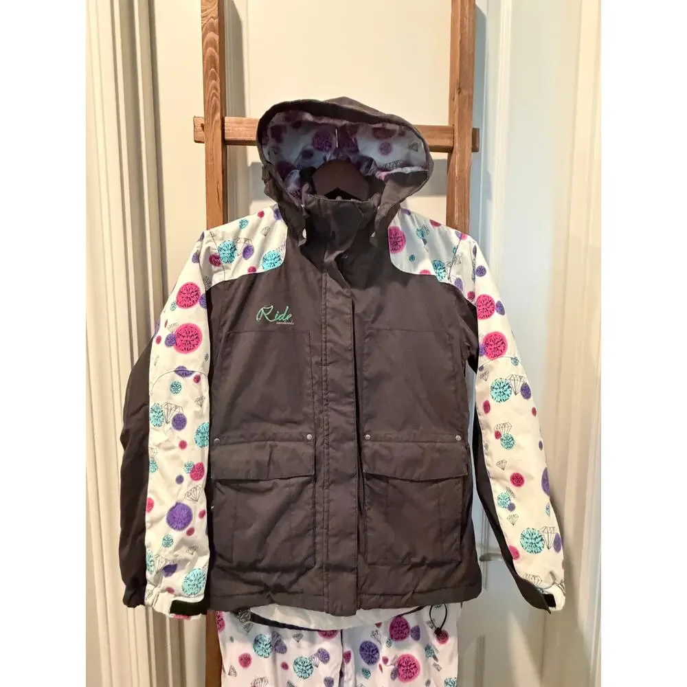 Ride brand youth girl's ski/snowboard jacket and pants-size Medium